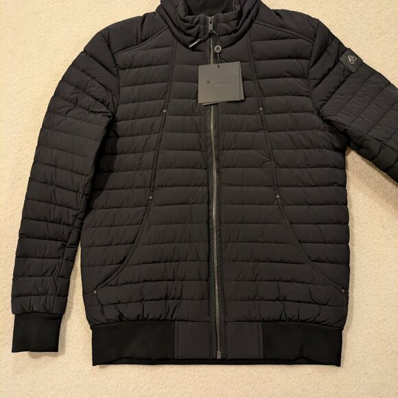 Moose Knuckles Keap Down Bomber Jacket in Black, Large - Picture 12 of 16